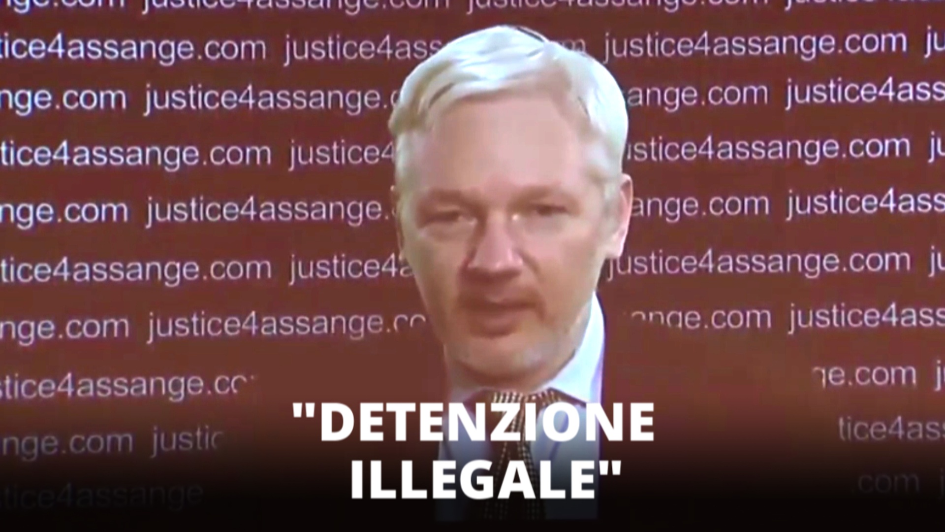 La videochiamata di Assange: detenzione illegittima