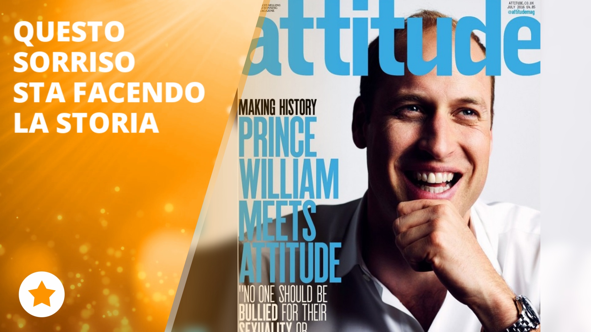 Il Principe William in copertina su un magazine LGBT