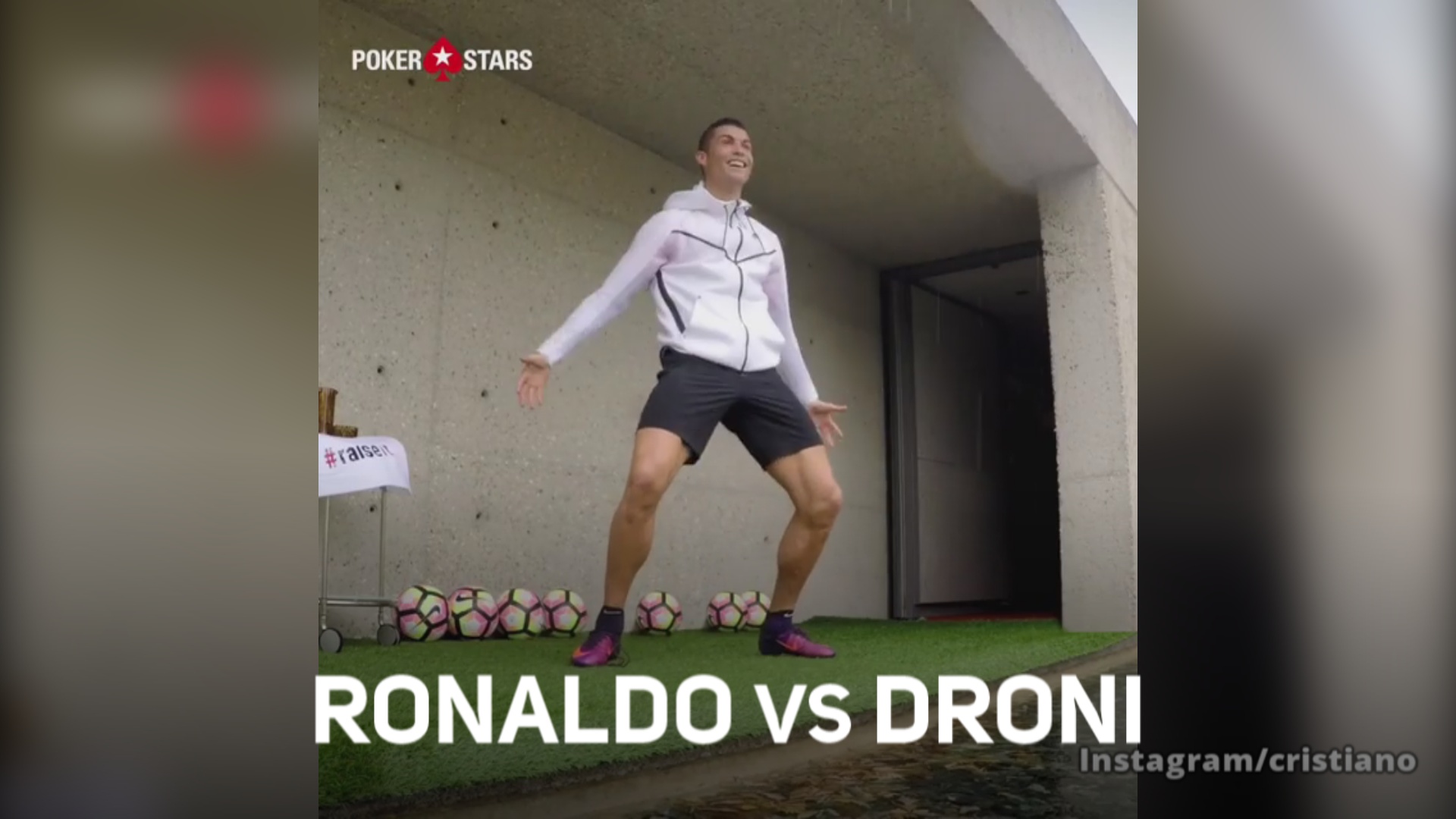Ronaldo vs droni: la sfida e' accettata