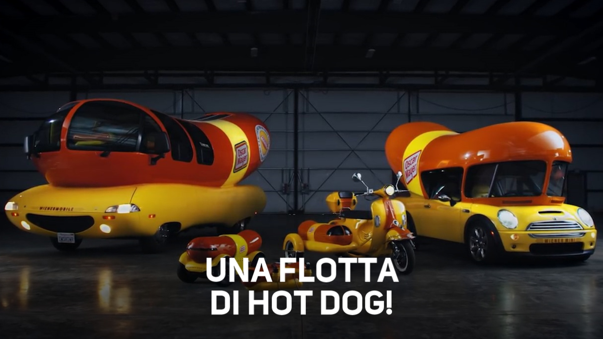 Una flotta di hot dog pronta per le consegne!