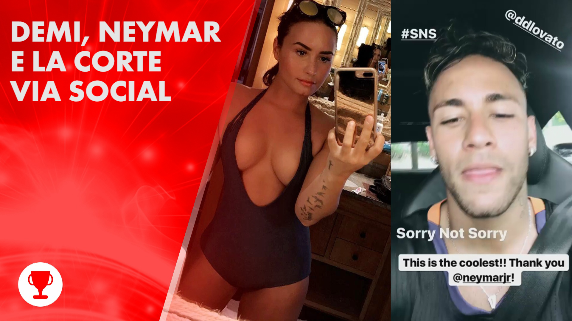 Neymar e Demi: quando la corte corre... sui social!