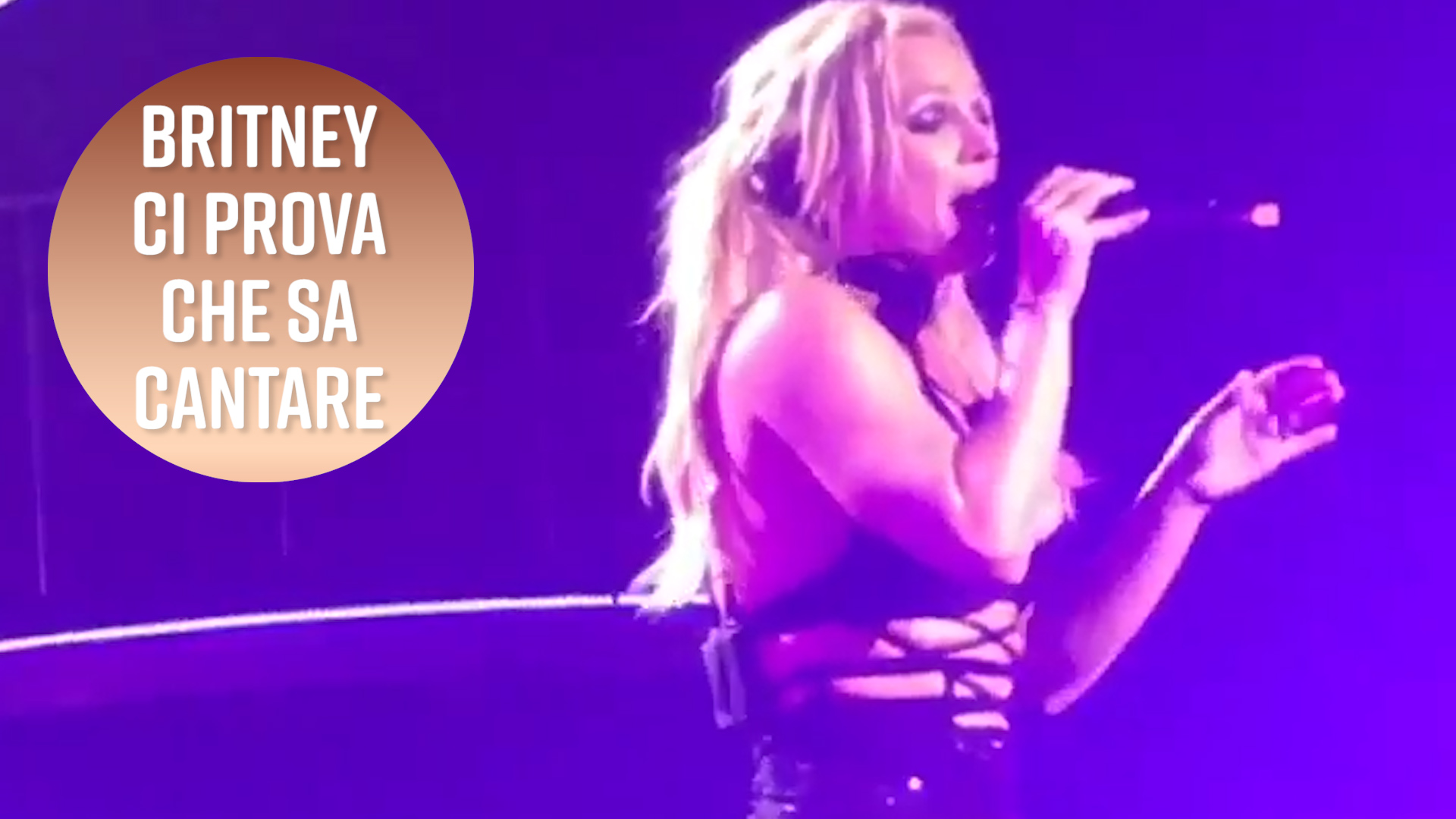 Britney Spears non sa cantare? Guardate qui...