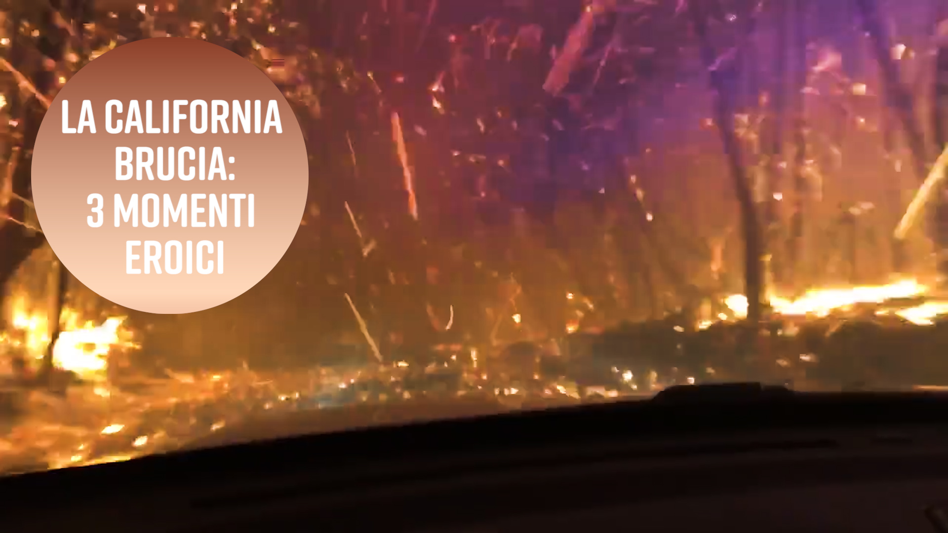 La California e' in fiamme: 3 momenti eroici